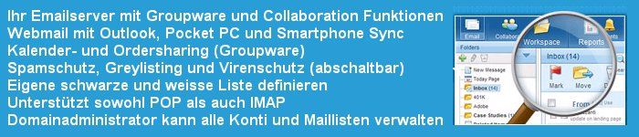 Airmail Switzerland - Email Host mit Groupware / Outlook Funktionalitten